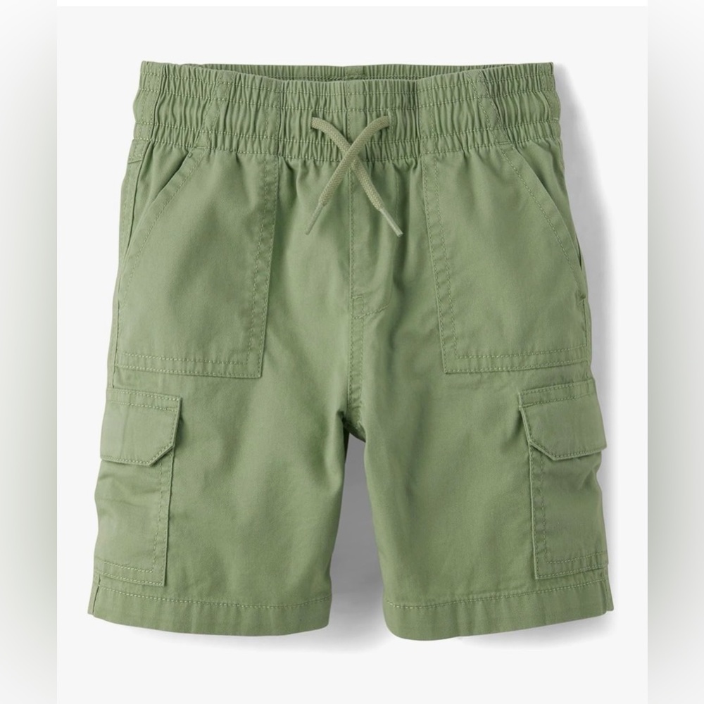 Kid Boy Green Cargo Shorts sz 6
